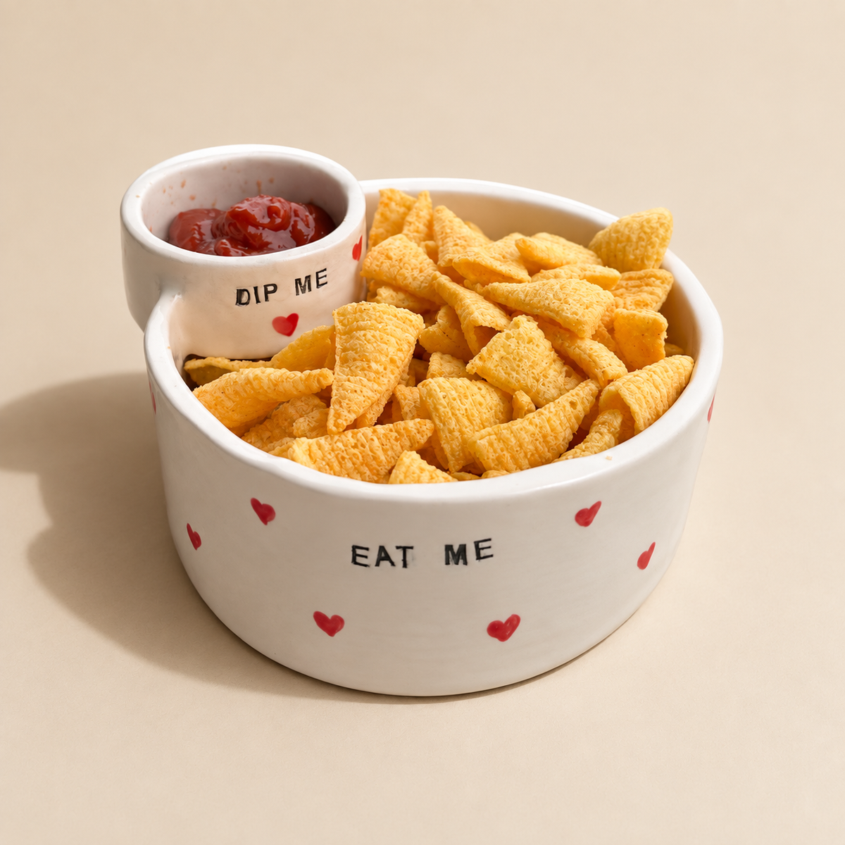 Dip & Dine Ceramic Snack Bowl