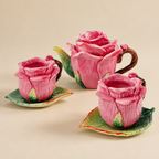 Blushing Rose Ceramic Tea Set