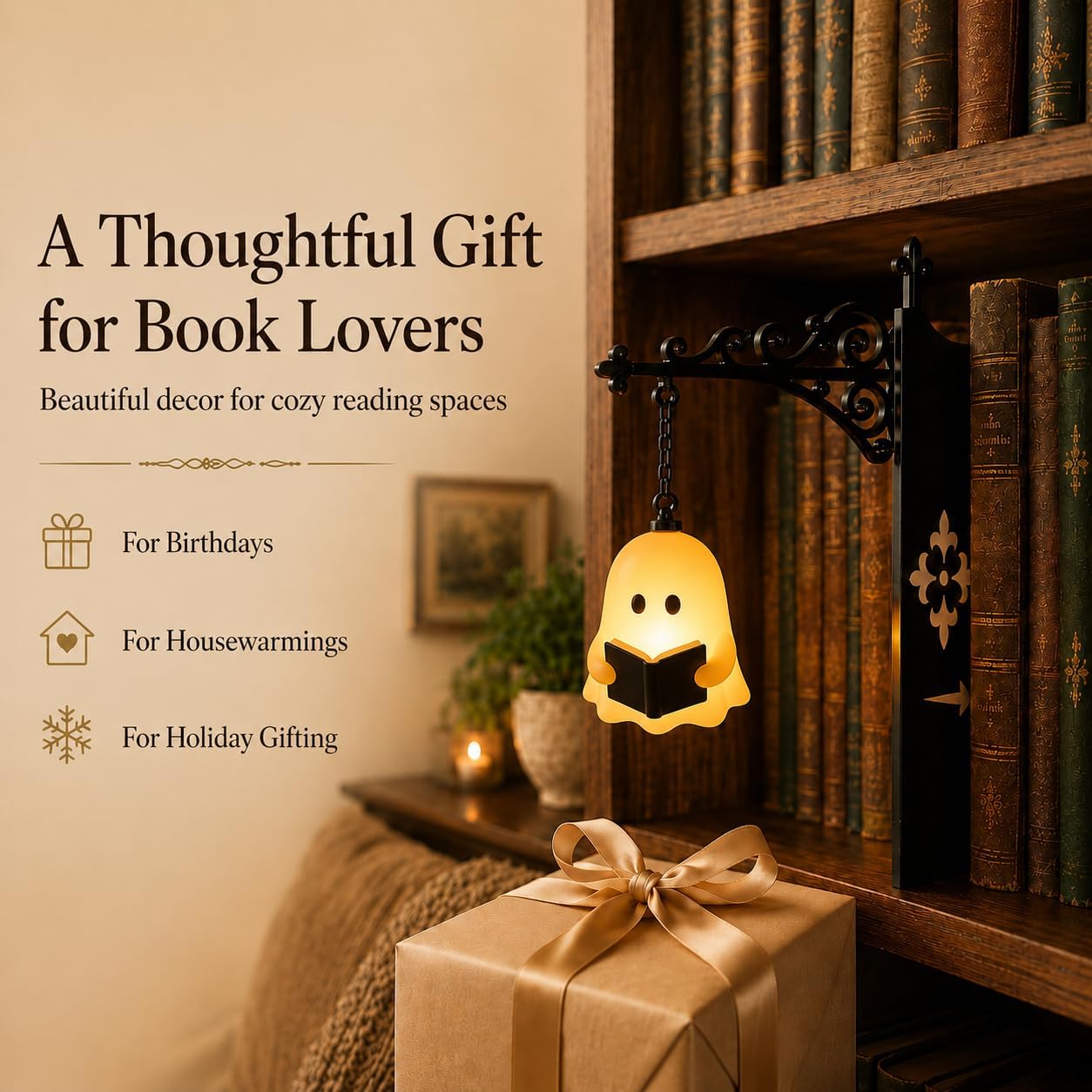 Little Ghost Book Lamp
