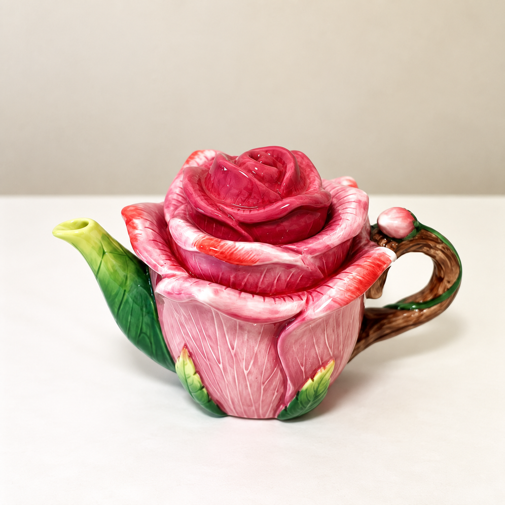 Blushing Rose Ceramic Tea Set