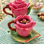 Blushing Rose Ceramic Tea Set