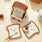 Toastie Ceramic Breakfast Plates Set