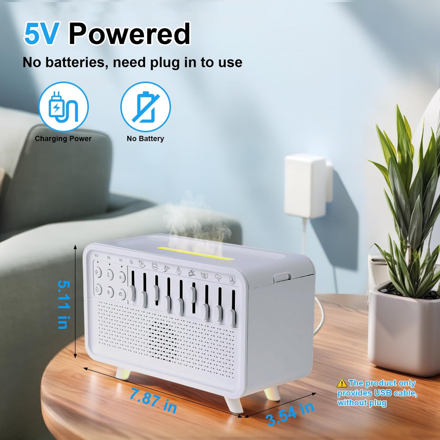 White Noise Night Light & Humidifier