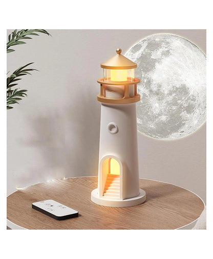 Moon Projection Lighthouse Lamp