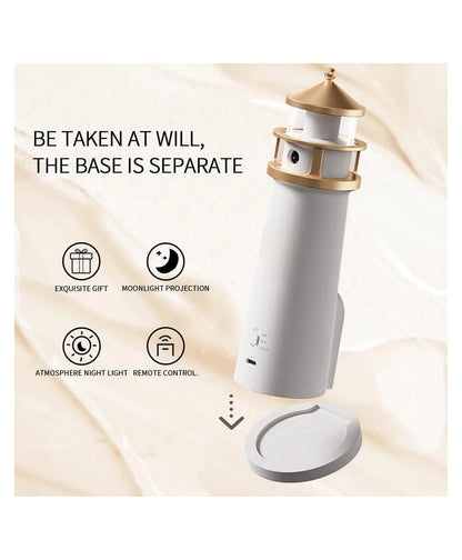 Moon Projection Lighthouse Lamp