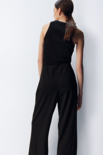Black Jersey Trousers