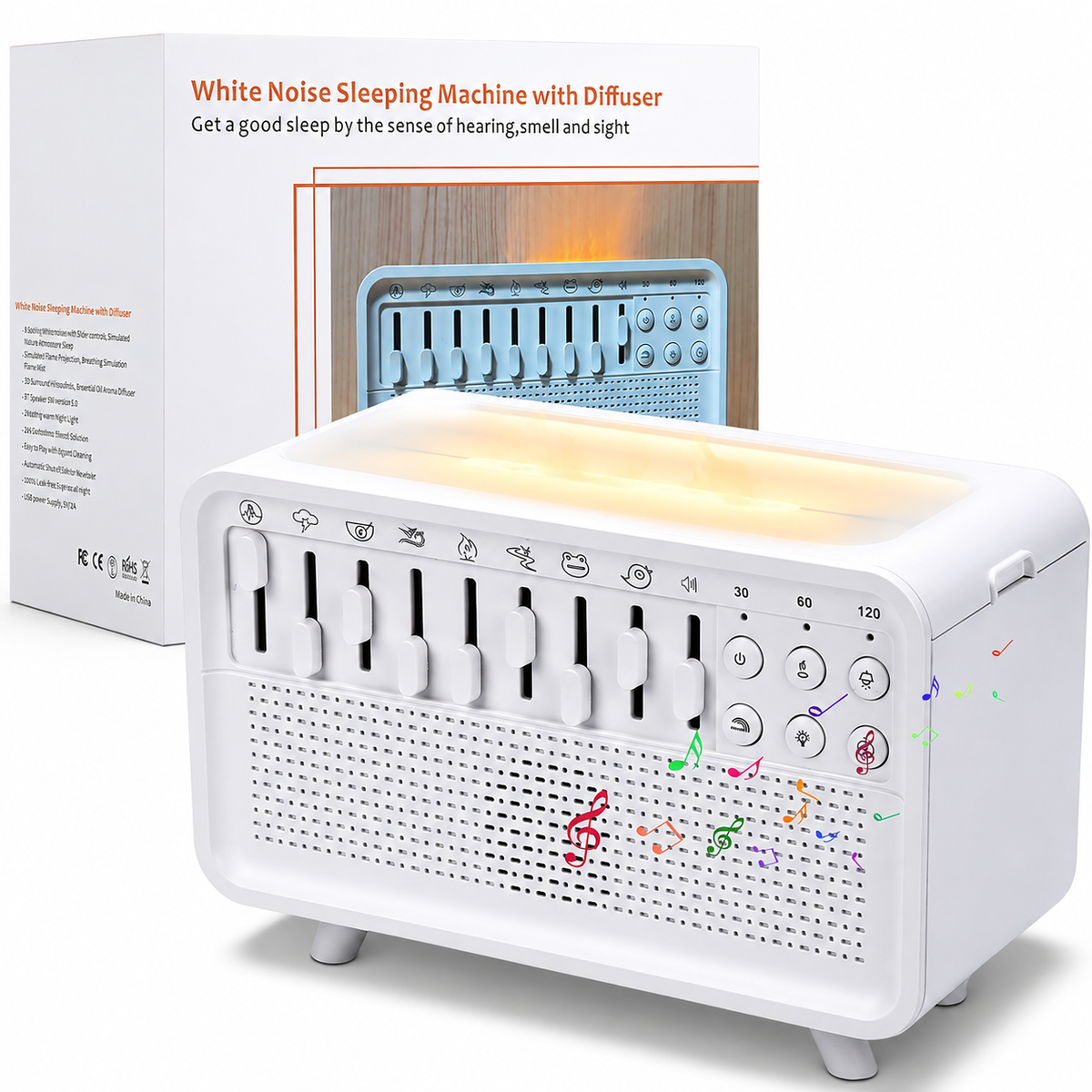 White Noise Night Light & Humidifier
