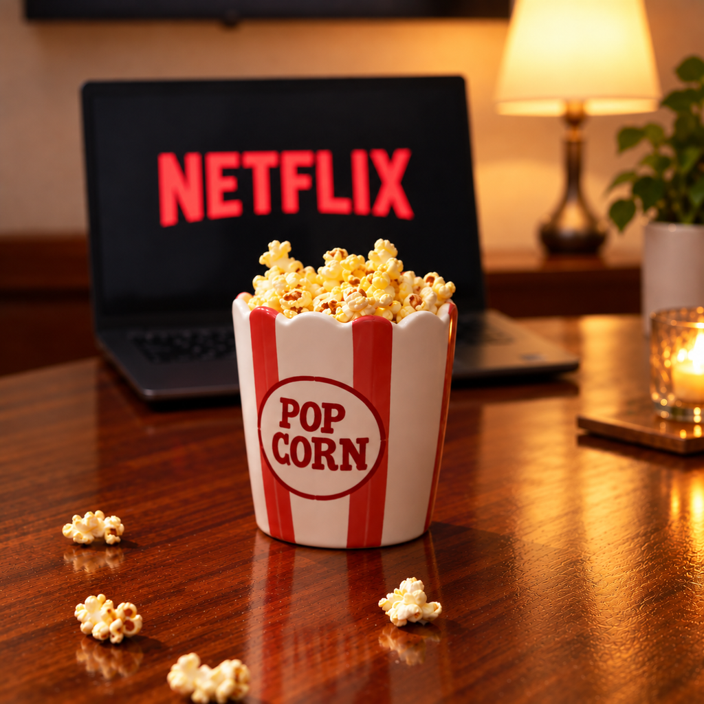 Movie Night Ceramic Duo