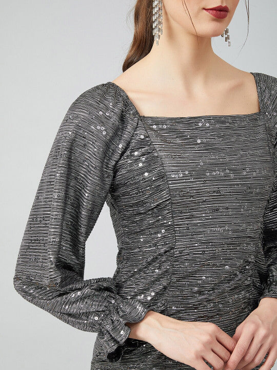 Raelynn Sequined Embellished Bodycon Dress