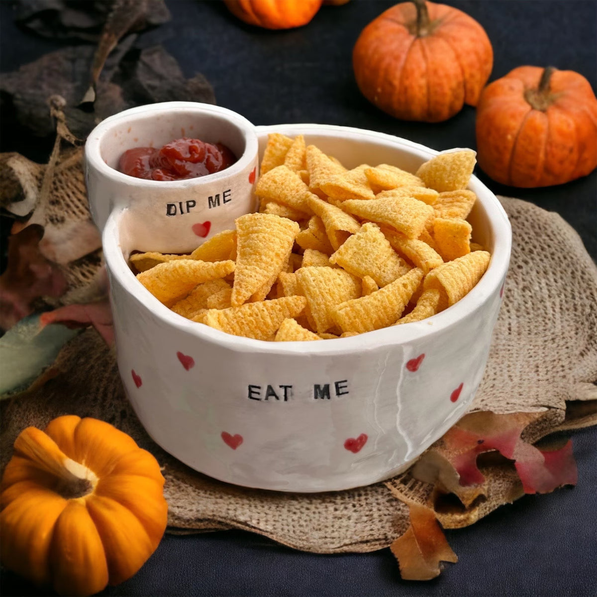 Dip & Dine Ceramic Snack Bowl