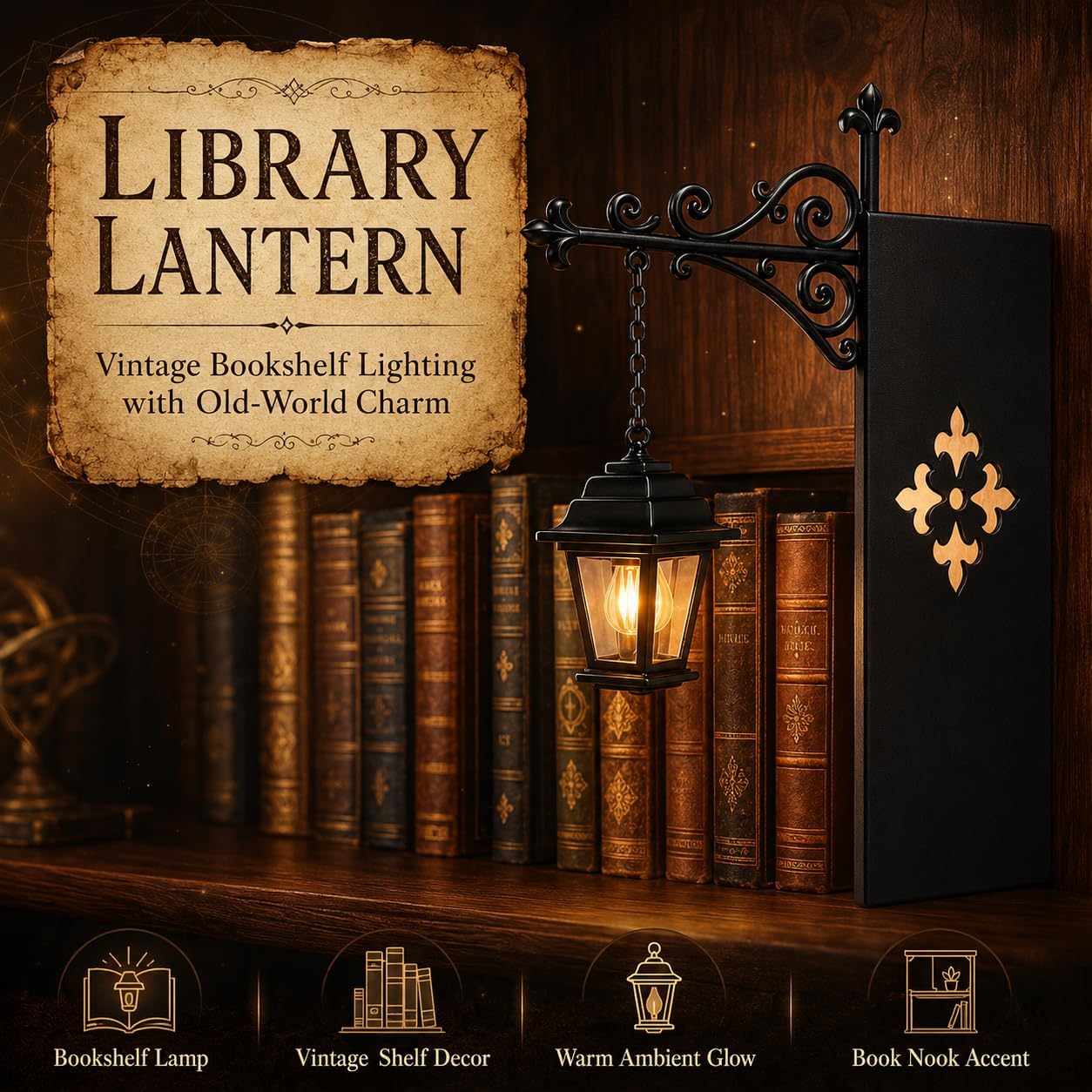 Haunted Library Lantern