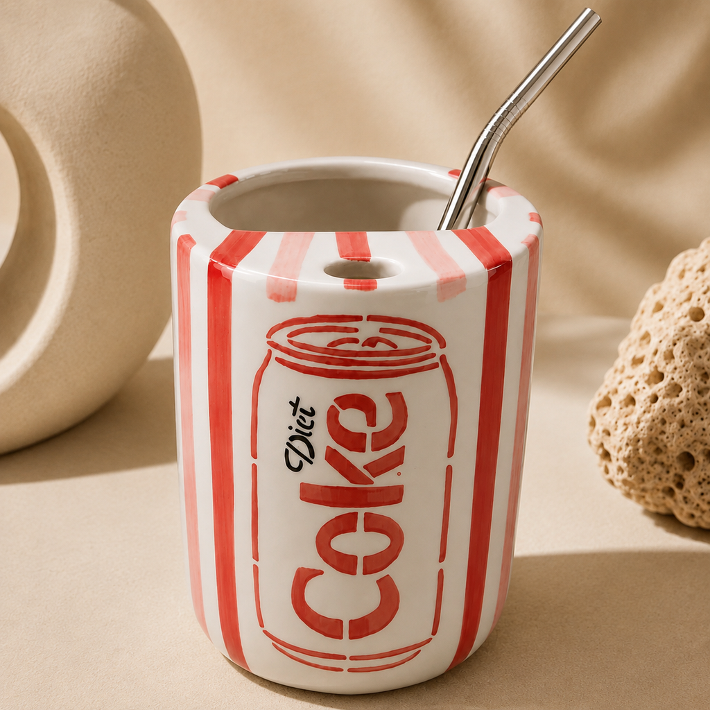 Diet Coke Sipper Ceramic Tumbler (500 ml)