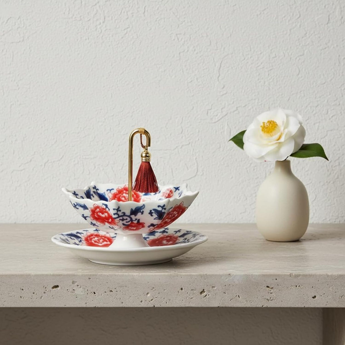 Ceramic Umbrella Tea Strainer Set