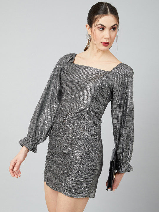 Raelynn Sequined Embellished Bodycon Dress