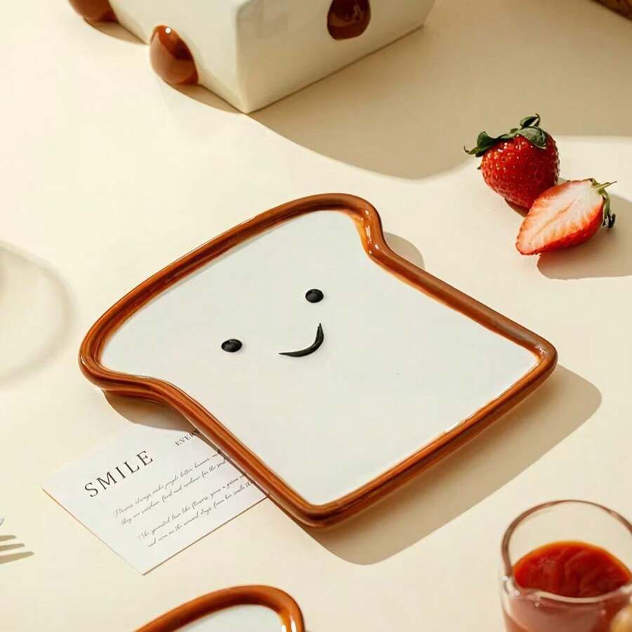Toastie Ceramic Breakfast Plates Set