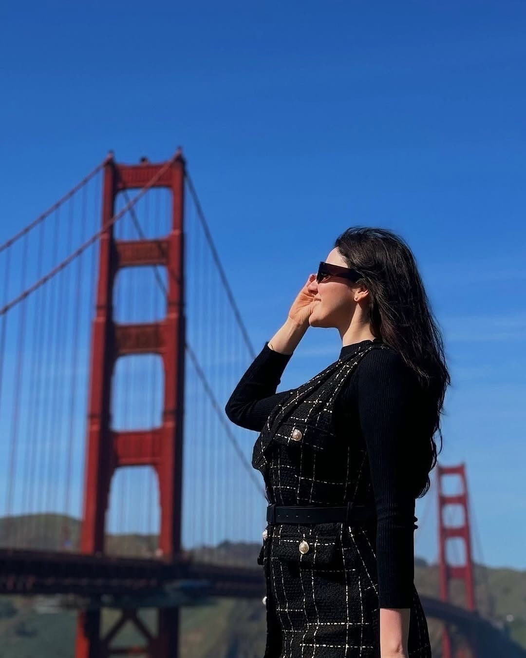 Aria Woolen Top And Tweed Dress Set