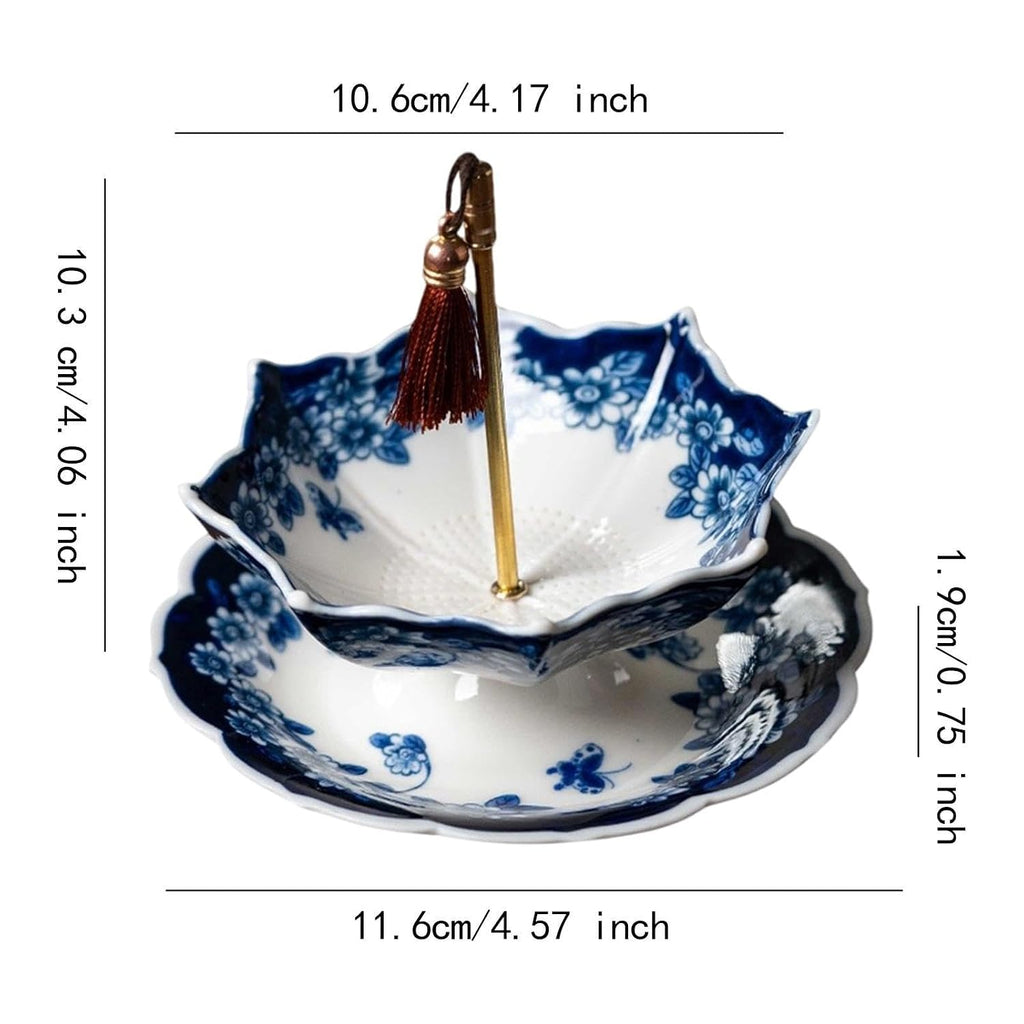 Ceramic Umbrella Tea Strainer Set