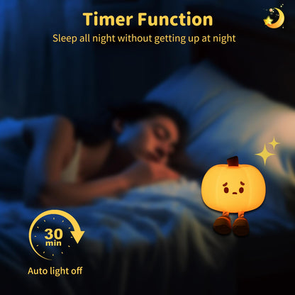 Cute Pumpkin Rechargeable LED Night Light
