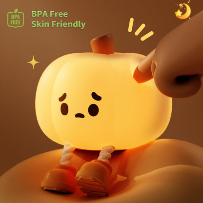 Cute Pumpkin Rechargeable LED Night Light
