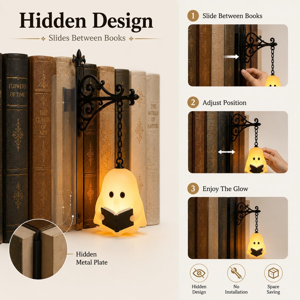 Little Ghost Book Lamp