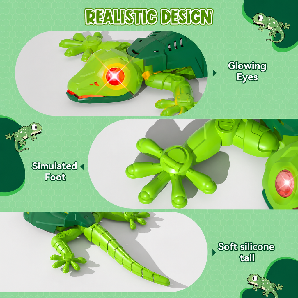 Wall-Crawling RC Gecko