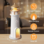 Moon Projection Lighthouse Lamp