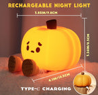 Cute Pumpkin Rechargeable LED Night Light