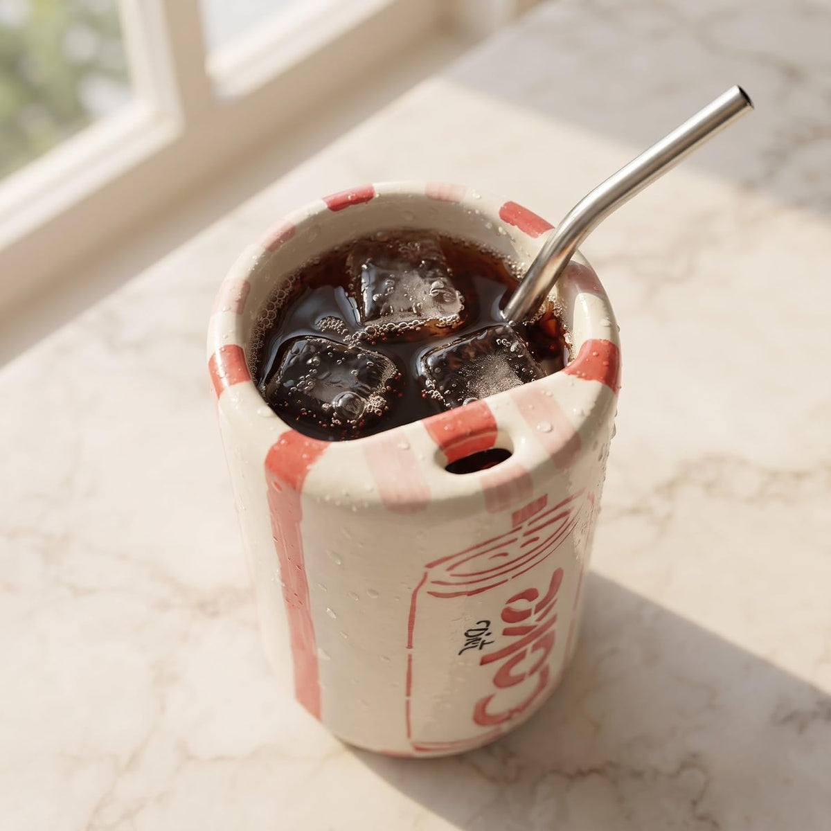 Diet Coke Sipper Ceramic Tumbler (500 ml)