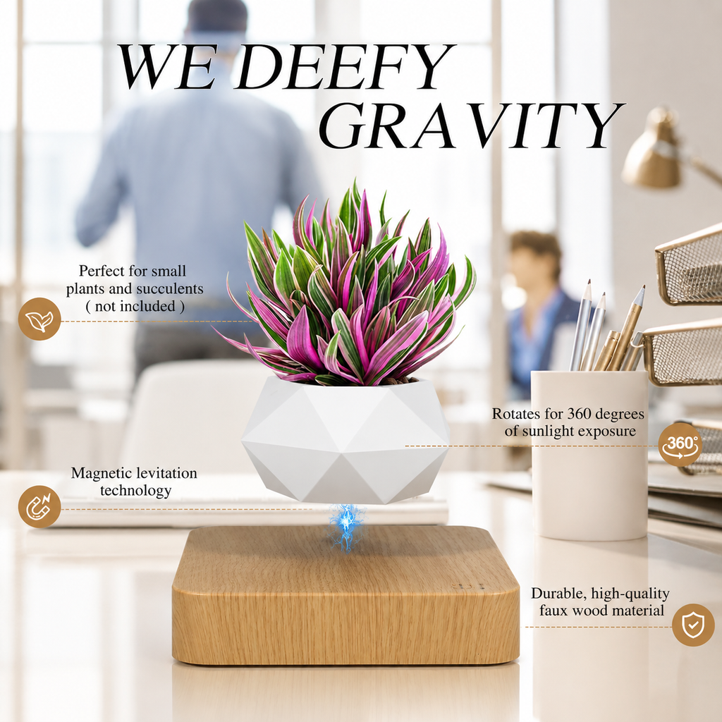 Magnetic Levitating Bonsai Pot