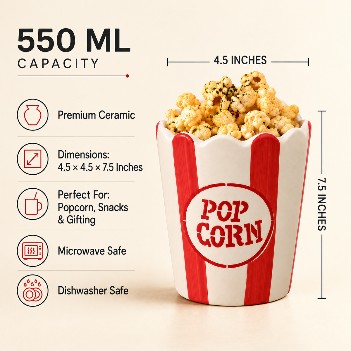 Movie Night Ceramic Duo