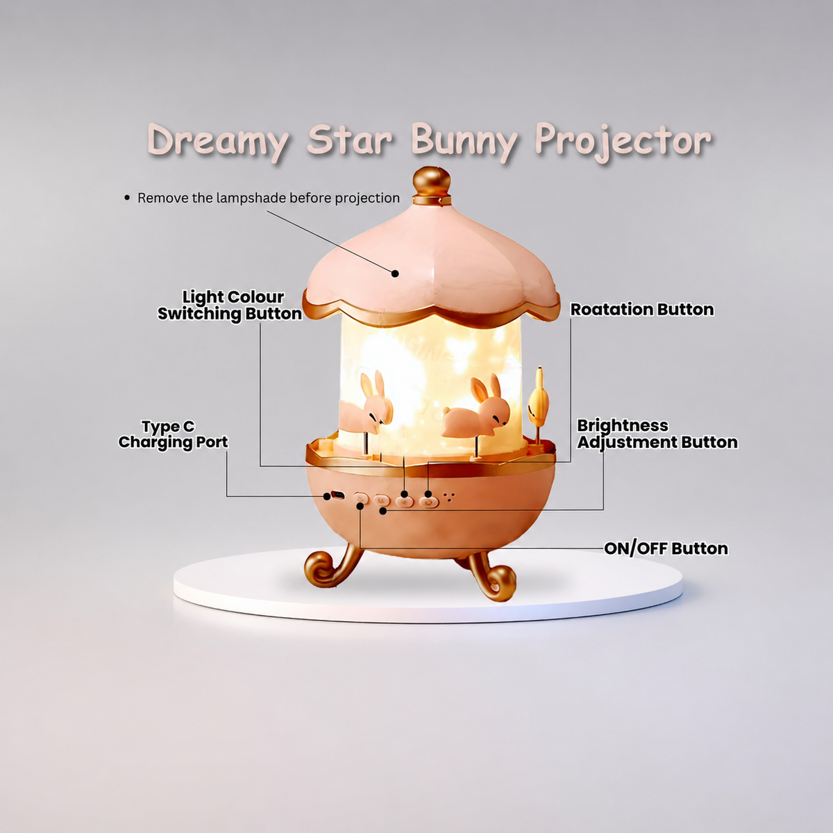 Bunny Dream Speaker Night Lamp