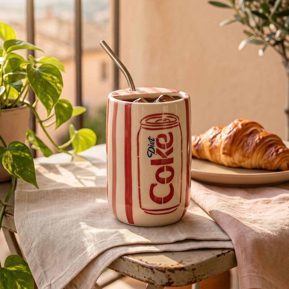 Diet Coke Sipper Ceramic Tumbler (500 ml)