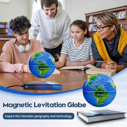 Magnetic Suspension Floating Globe with Book Base