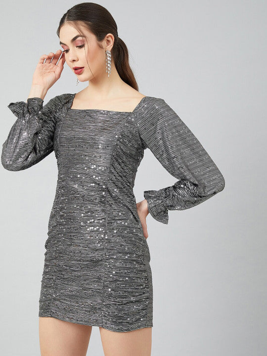 Raelynn Sequined Embellished Bodycon Dress