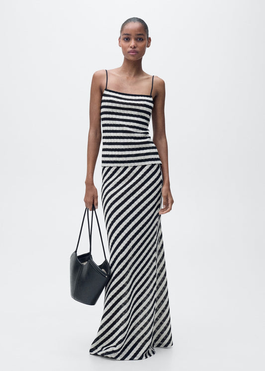 Stripped Knitted Co Ord Set