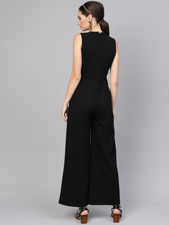 Black Seamless Jumpsuit