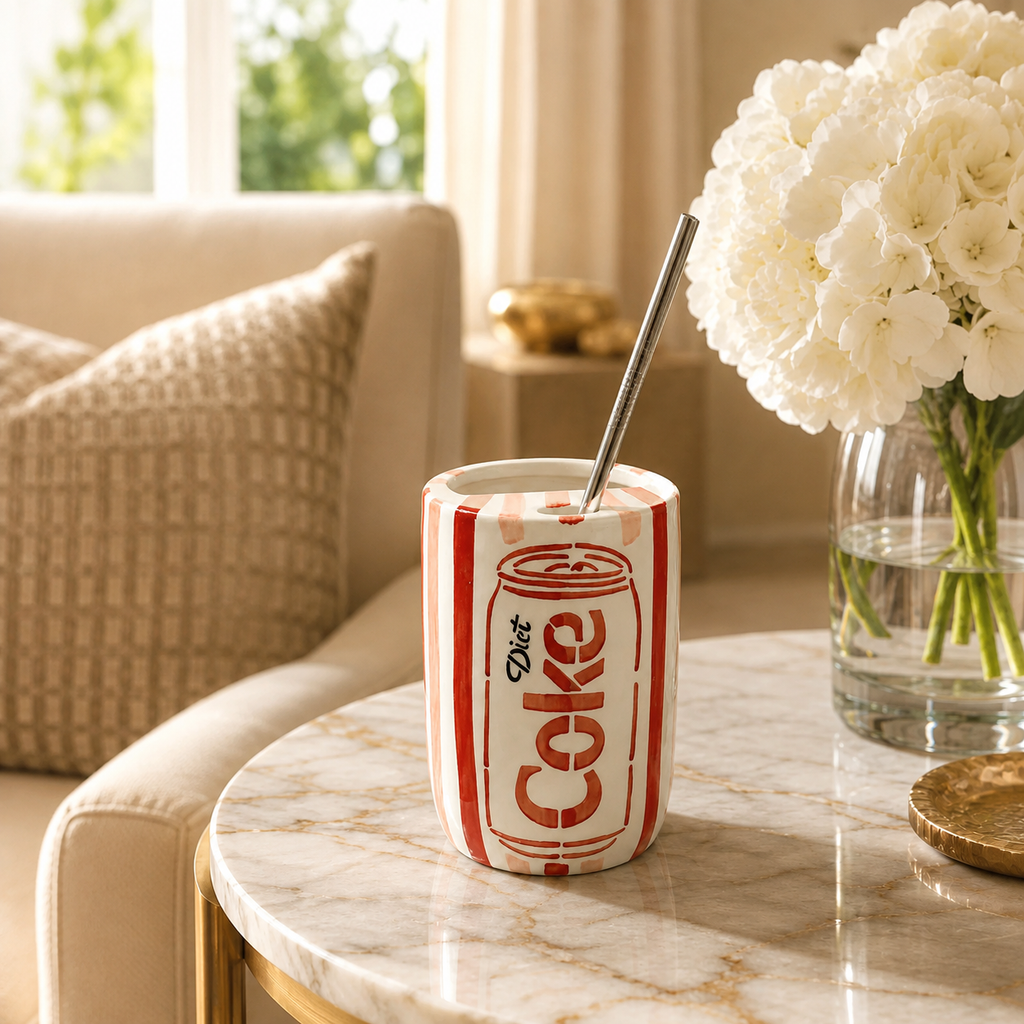 Diet Coke Sipper Ceramic Tumbler (500 ml)