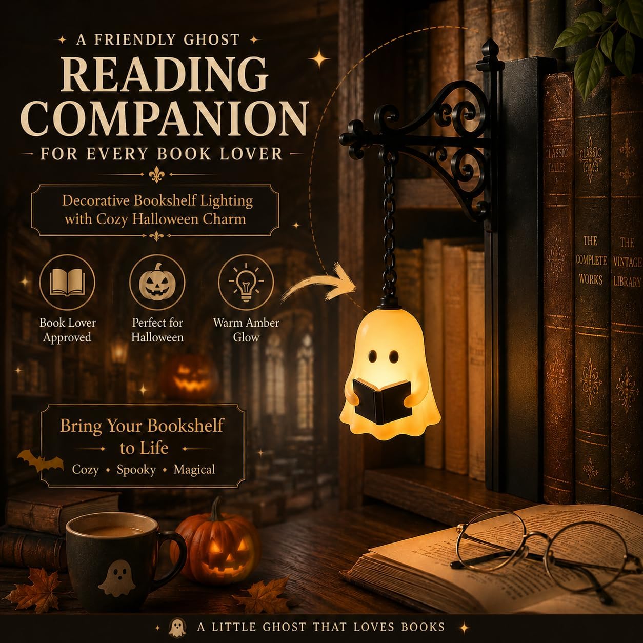 Little Ghost Book Lamp