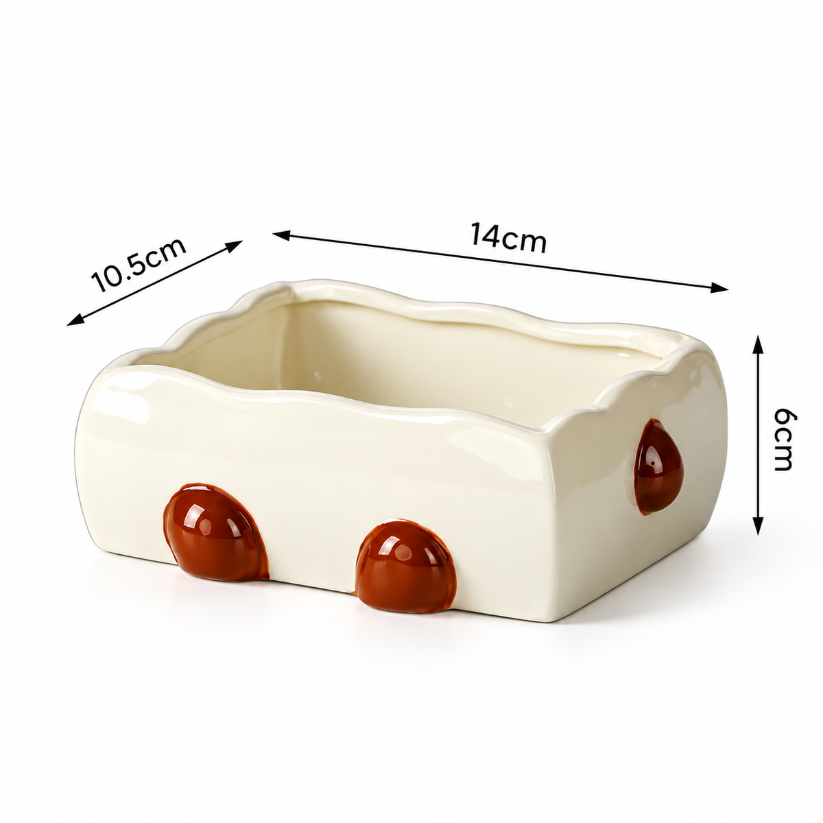 Toastie Ceramic Breakfast Plates Set