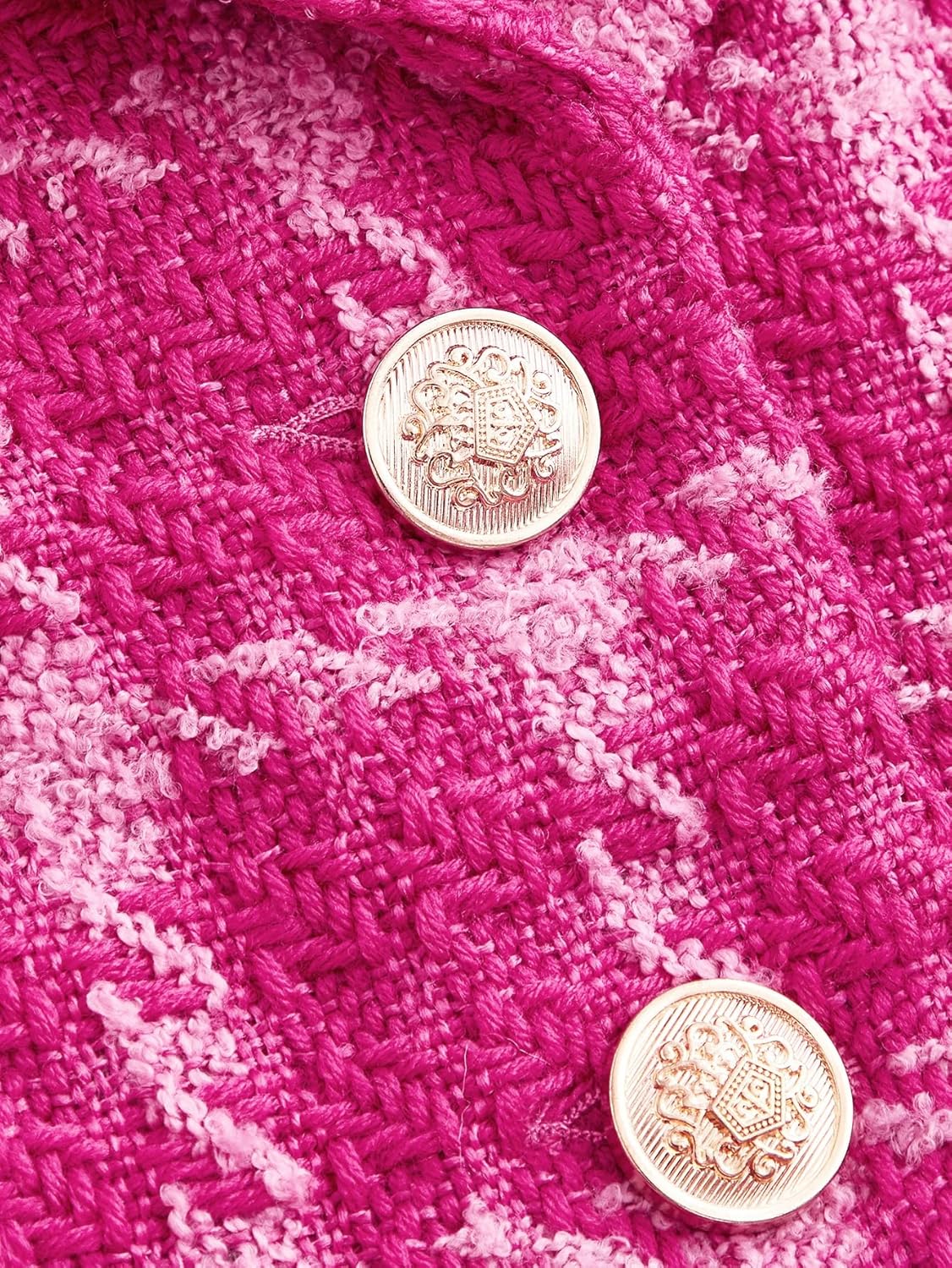 Pink Tweed Crop Jacket & Skirt Set