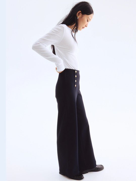 Button-Front Trousers