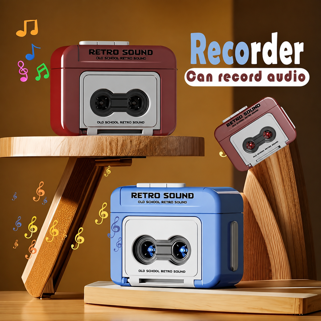 Retro Mini Keychain Audio Recorder | SET OF 2 |
