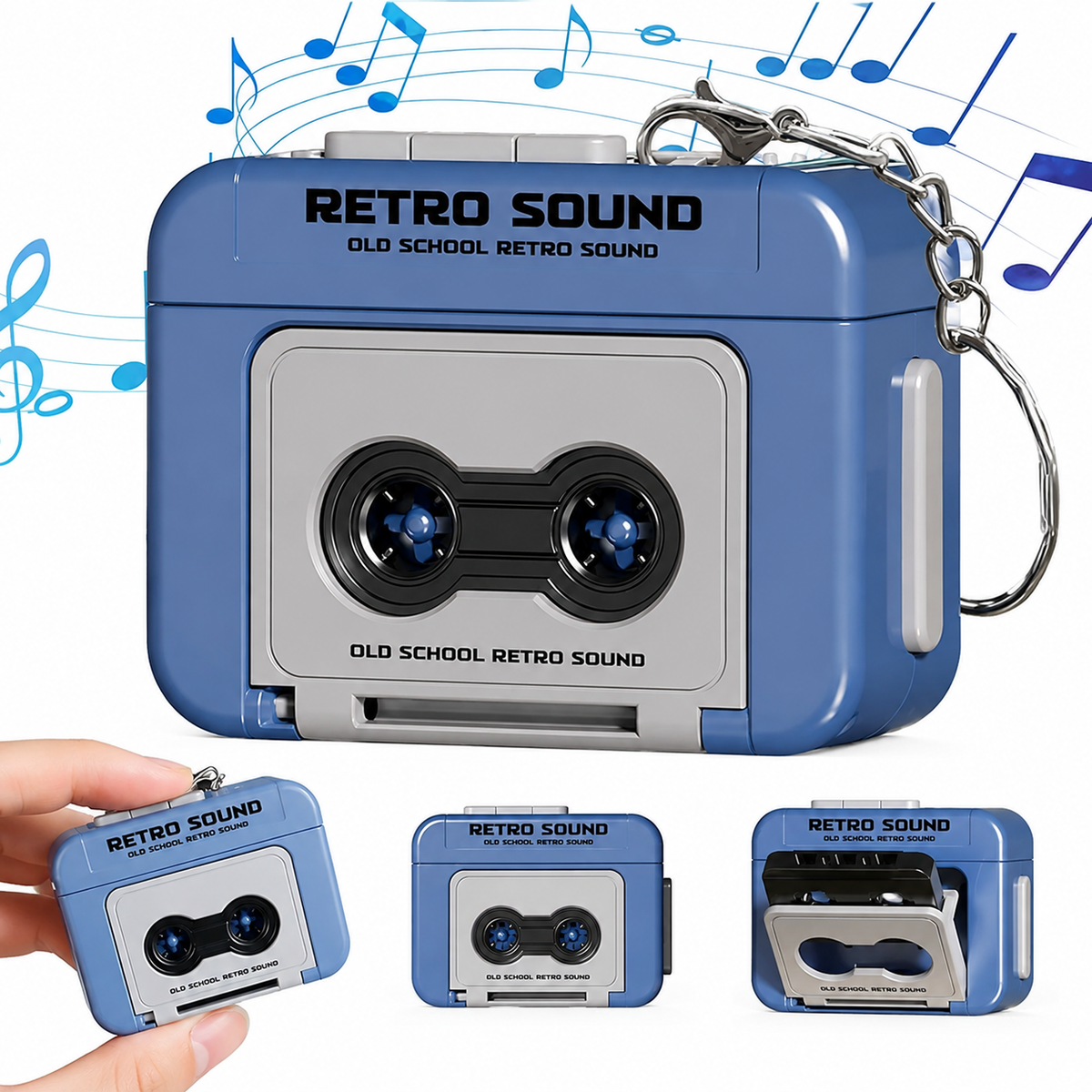 Retro Mini Keychain Audio Recorder | SET OF 2 |