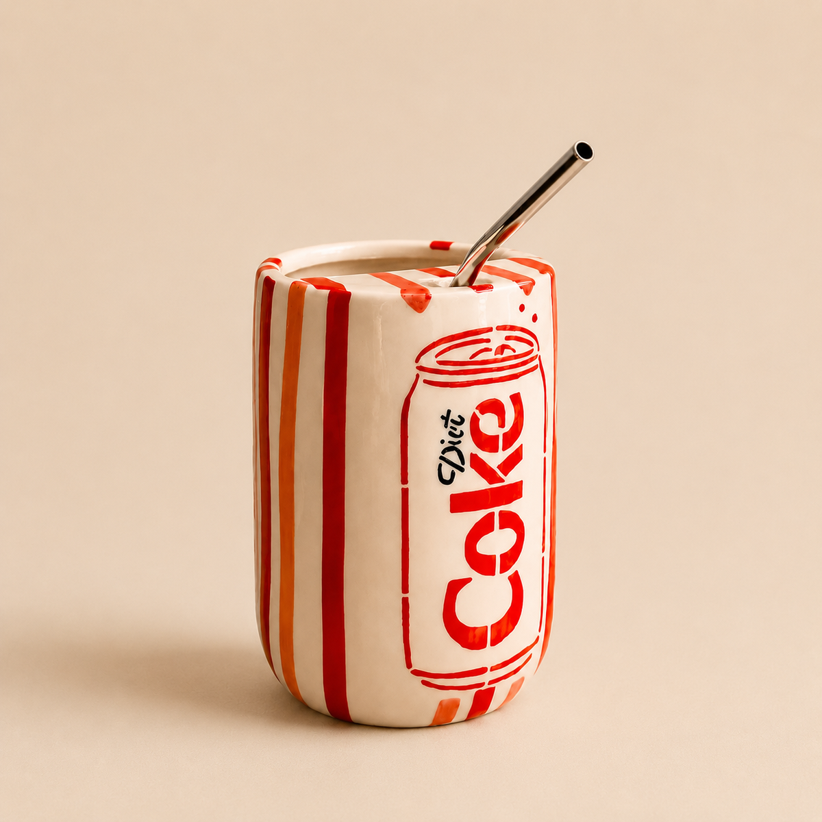 Diet Coke Sipper Ceramic Tumbler (500 ml)