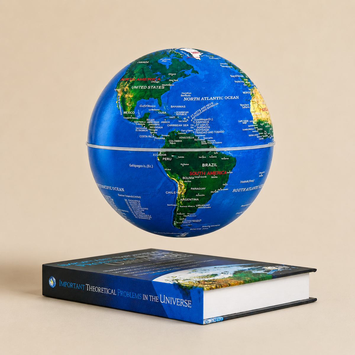 Magnetic Suspension Floating Globe with Book Base