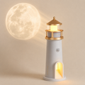 Moon Projection Lighthouse Lamp