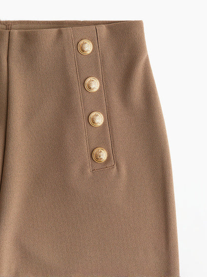 Button-Front Trousers