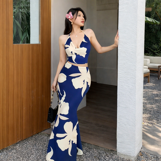 Hedy Floral Printed Top & Maxi Skirt Co-Ord Set