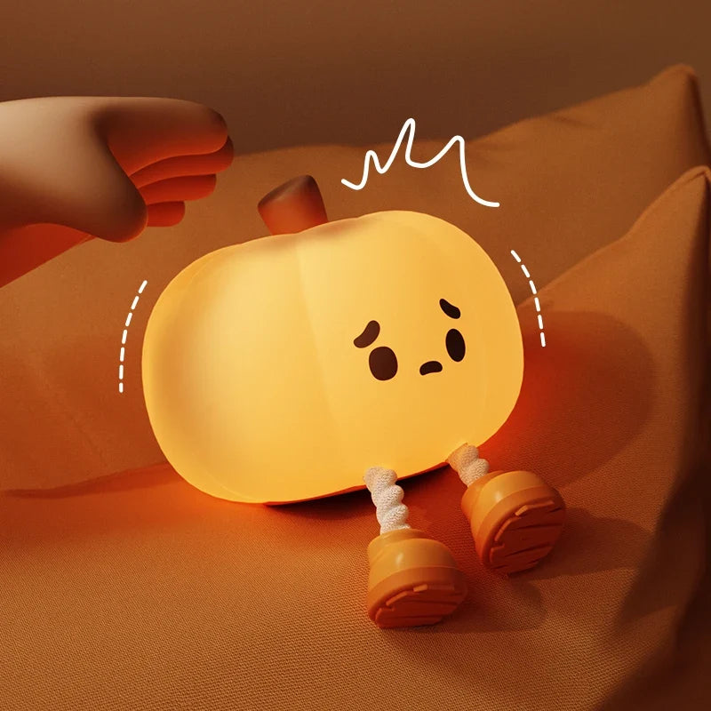 Cute Pumpkin Rechargeable LED Night Light