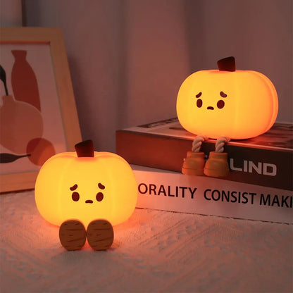 Cute Pumpkin Rechargeable LED Night Light